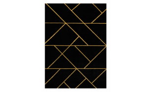 Kusový koberec Emerald geometric 1012 black and gold