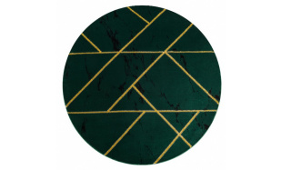 Kusový koberec Emerald geometric 1012 green and gold kruh