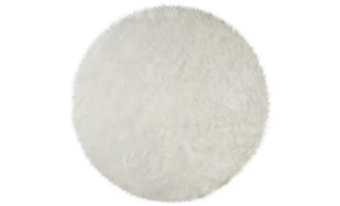 Kusový koberec Faux Fur Sheepskin Ivory kruh